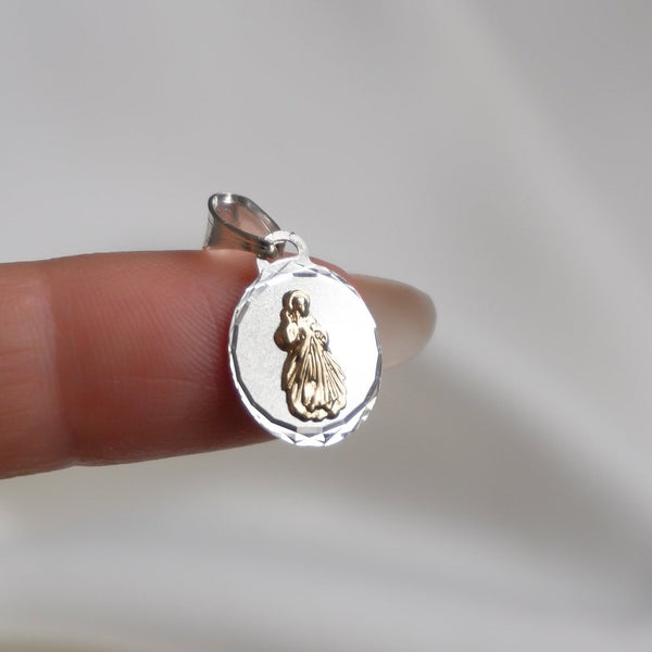 DIJE MEDALLA SAN JUDAS TADEO DOS TONOS 1,3CM PI