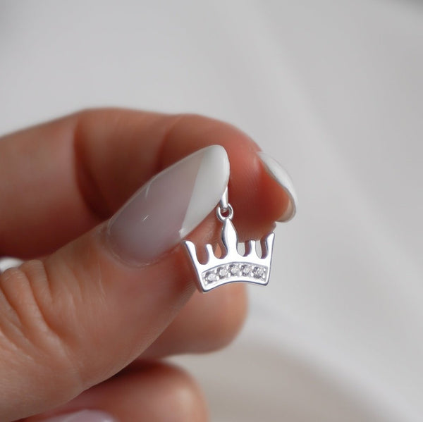 DIJE CORONA PRINCESA PLATA ITALY