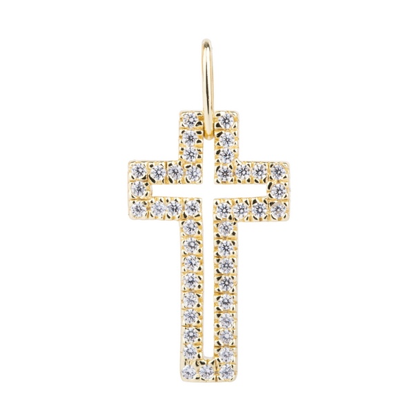 DIJE CRUZ DIAMANTE 2,2CM